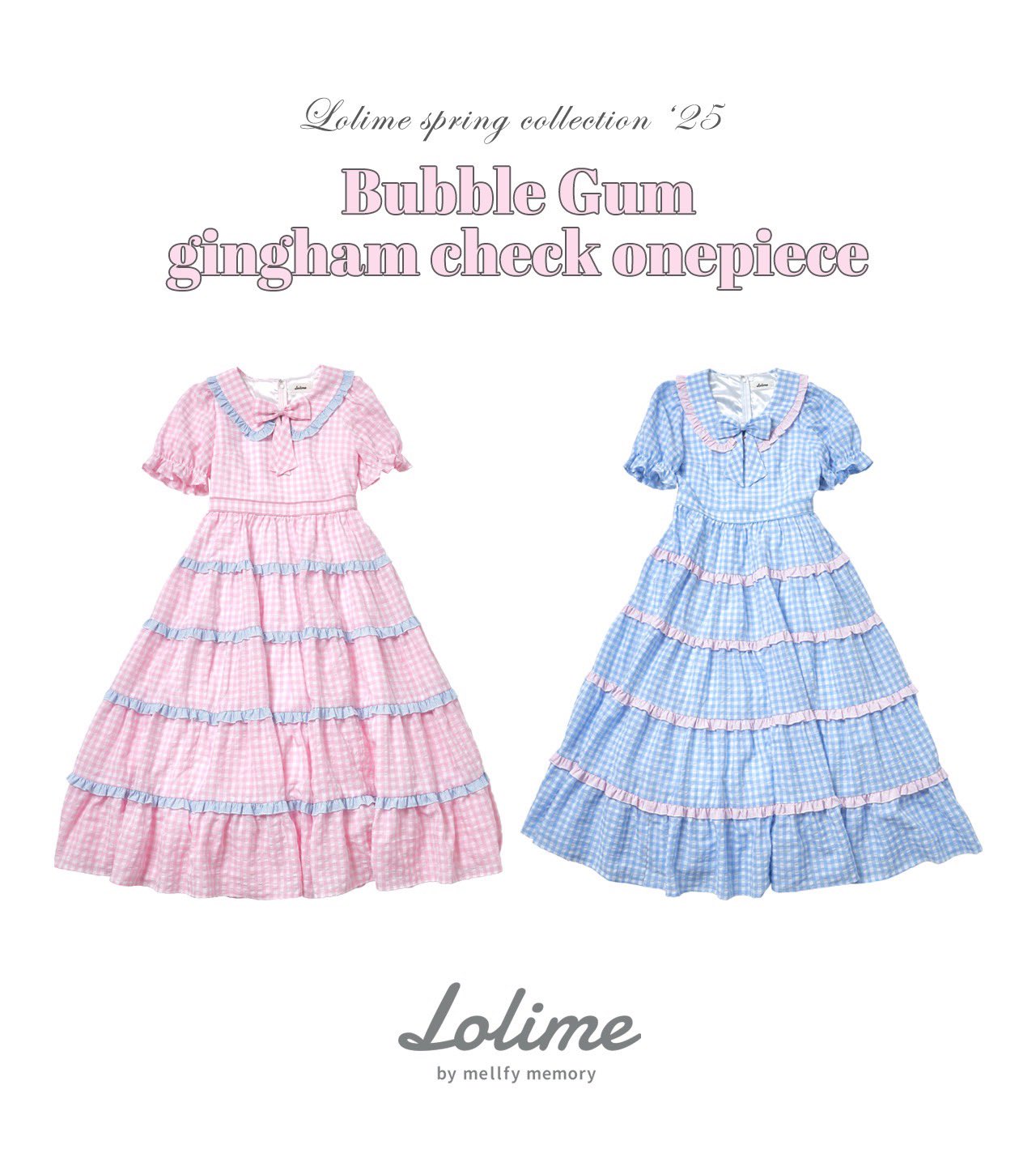 Lolime ロリミィ ギンガムチェックワンピース ピンク Lolime｜ロリミィ on X: 