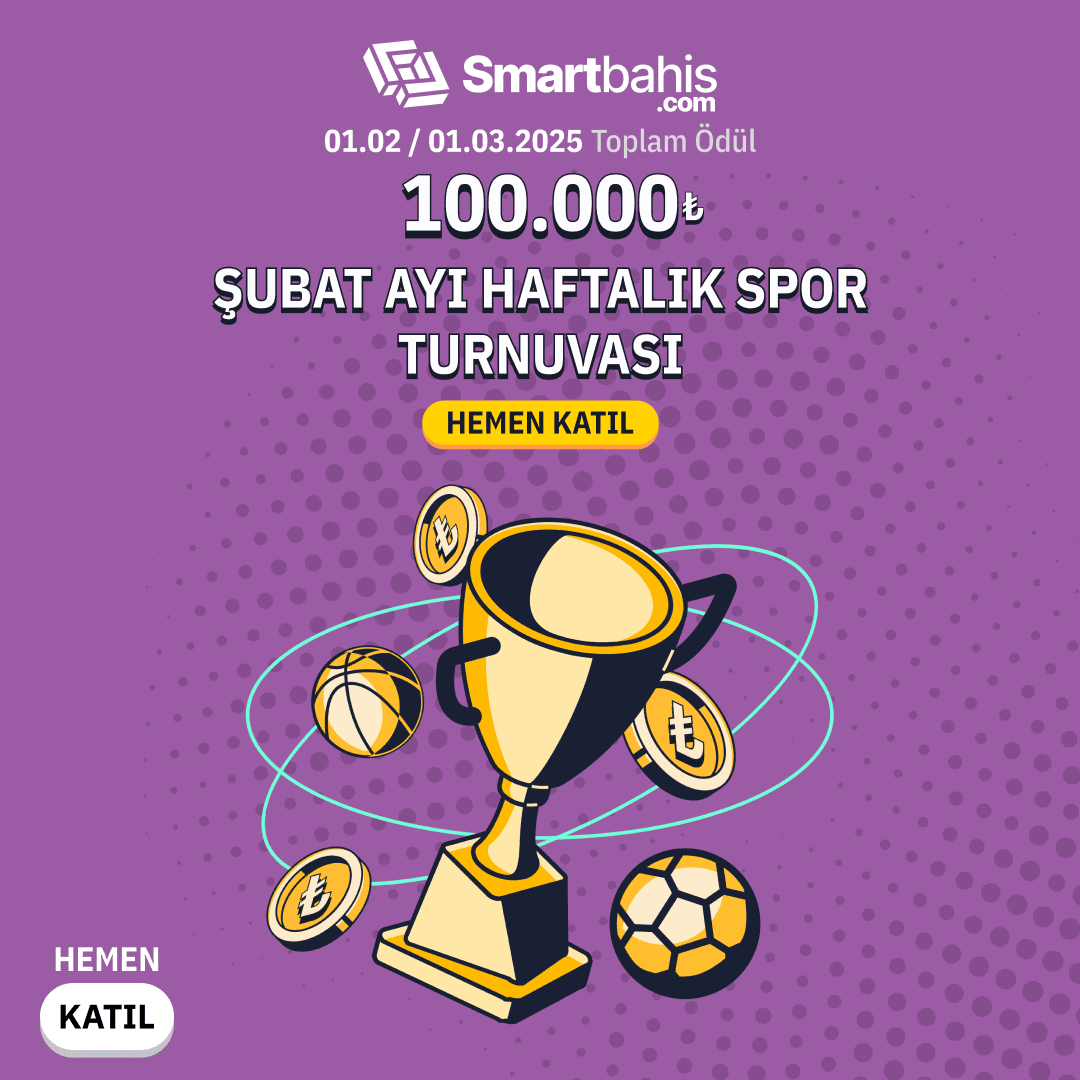 Bonus_butonu's tweet photo. 🤩Smartbahis'ten Haftalık Spor Turnuvası

⚡️100.000₺ toplam ödül #akıllıseçim yapanları bekliyor!

🔗 Hemen Üye Ol:https://t.co/MvFRE53o0e

💰1 Şubat - 1 Mart tarihlerinde tüm sporlarda yapacağın her kupon ile turnuvaya katıl! https://t.co/6fLFNvSPAQ