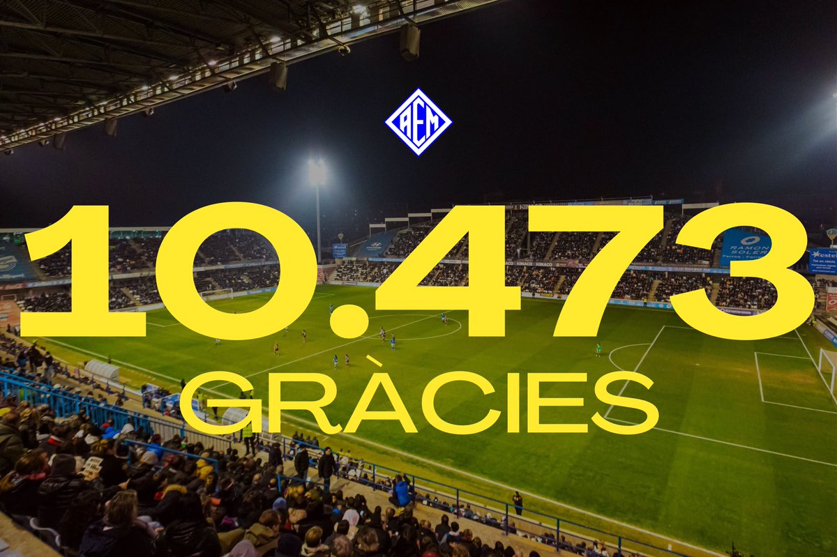 SEAEM_1925's tweet photo. 💙⚽10.473 GRÀCIES!⚽💙

La ciutat de Lleida ha viscut un dia únic al Camp d’Esports, 10.473 aficionats heu omplert la grada,  i heu fet que aquest dia sigui inoblidable

Volem seguir vivint moments com aquest amb vosaltres. Us esperem al Recasens per continuar junts aquest camí. https://t.co/wvOk7AheHD