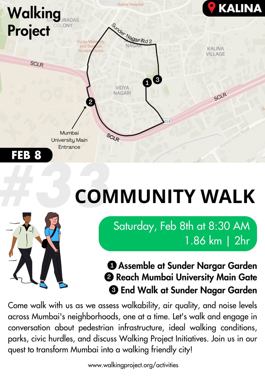 walkingproject's tweet photo. Join us for our 33rd #CommunityWalk at 📍Kalina!

📆 Date: Feb 8th
🕑 Saturday, 8:30 AM
🔗 Register at:  https://t.co/bDVkKJkL7b https://t.co/hrydEPo3y9