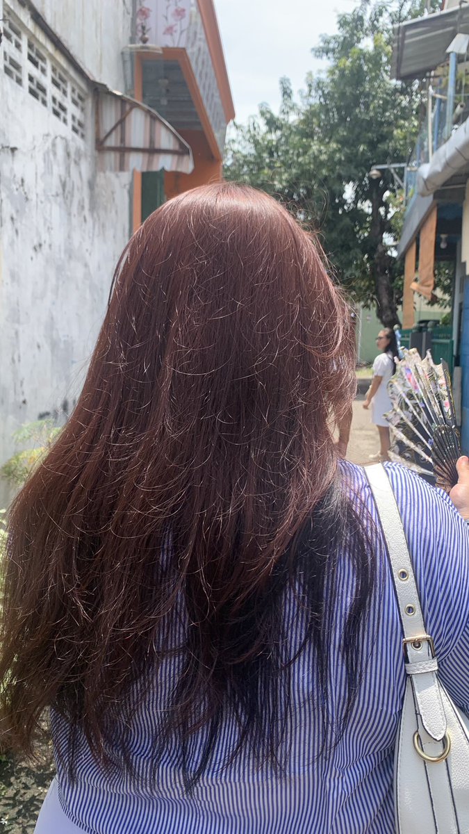 iMandukkim's tweet photo. result of ash blonde and cranberry red 😻🔥 https://t.co/hadfxakvlm