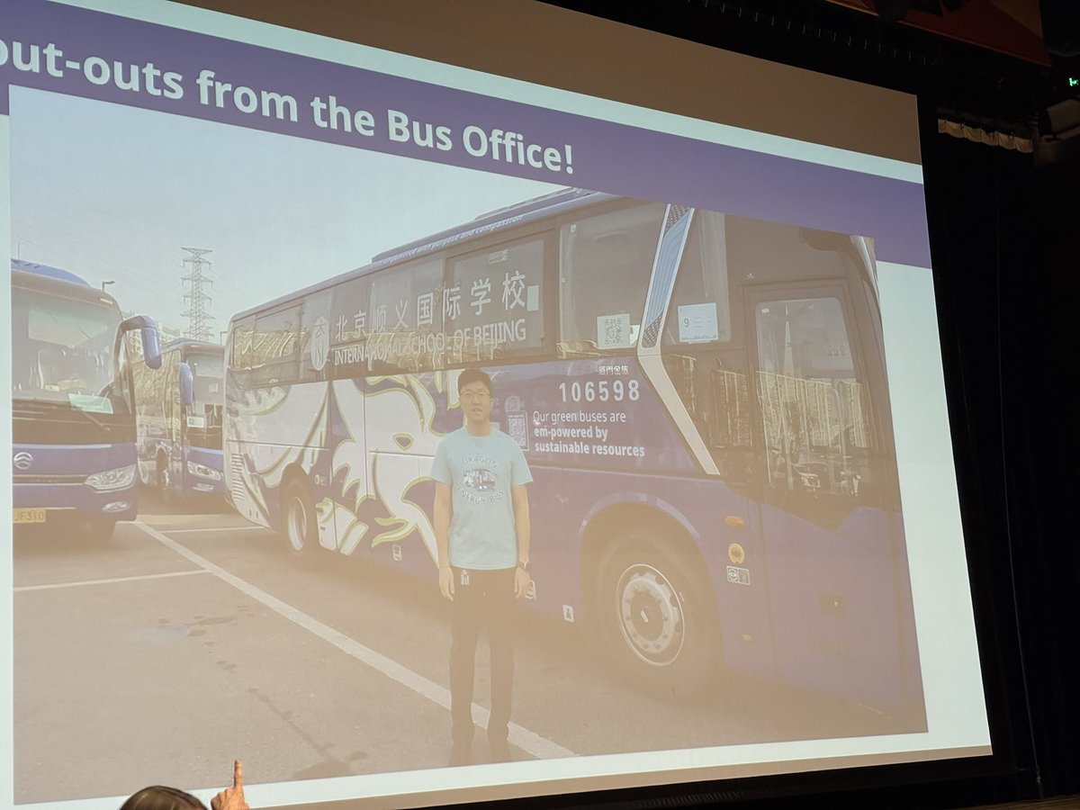 Students loved the positive reinforcement shout-outs from Bus Office Manager, Mr. Jacob today at the Energy Bus Assembly!  We appreciate the support from all of our bus monitors and drivers as we continue to promote positivity &amp; positive behaviors! <a href="/EnergyBusSchool/">EnergyBusSchools</a> <a href="/ISBeijing/">ISB-Beijing</a>