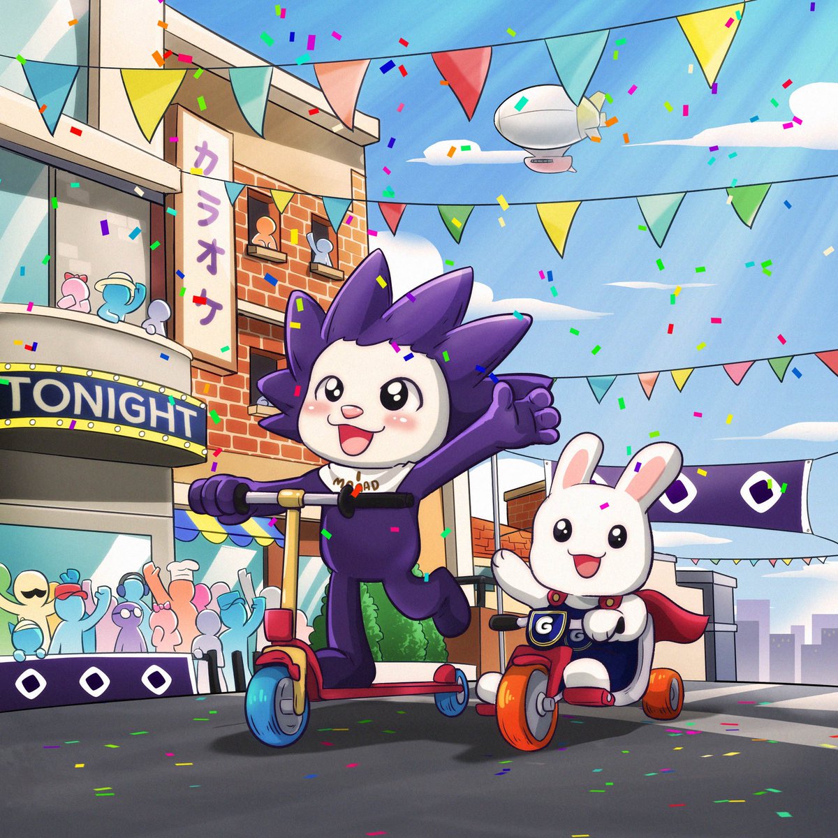 Heading to the monad carnival with my fren <a href="/chogstarrr/">lil chogstars ⨀</a> 

💜🐰