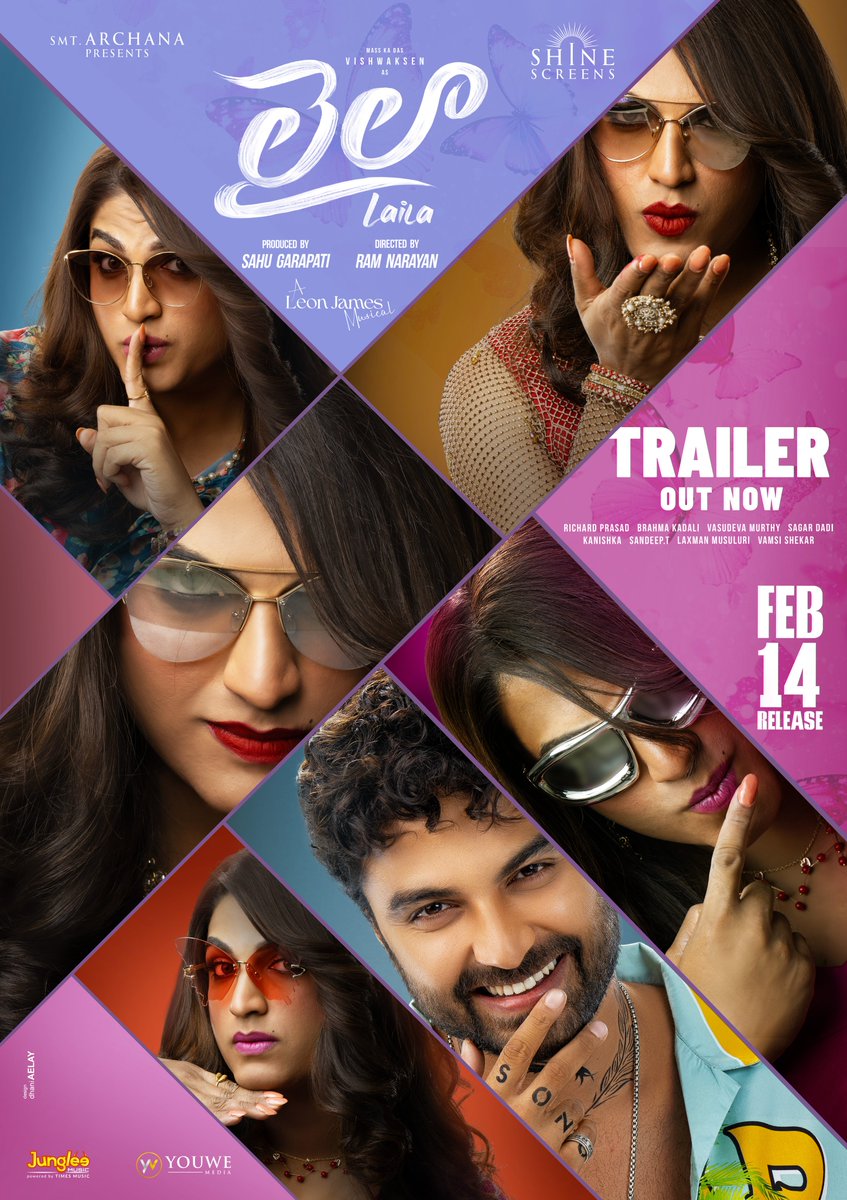 Shine Screens (@shine_screens) on Twitter photo The fun and humor will go to the next level with Laila and Sonu Model 💥💥💥
The entertaining #LailaTrailer out now ❤🔥
▶️ youtu.be/FyhFBHpTh6Y
#Laila GRAND RELEASE WORLDWIDE ON FEBRUARY 14th 🌹
'Mass Ka Das' <a href="/VishwakSenActor/">VishwakSen</a> <a href="/RAMNroars/">Ram Narayan</a> #AkankshaSharma <a href="/sahugarapati7/">Sahu Garapati</a> The fun and humor will go to the next level with Laila and Sonu Model 💥💥💥
The entertaining #LailaTrailer out now ❤🔥
▶️ youtu.be/FyhFBHpTh6Y
#Laila GRAND RELEASE WORLDWIDE ON FEBRUARY 14th 🌹
'Mass Ka Das' <a href="/VishwakSenActor/">VishwakSen</a> <a href="/RAMNroars/">Ram Narayan</a> #AkankshaSharma <a href="/sahugarapati7/">Sahu Garapati</a>