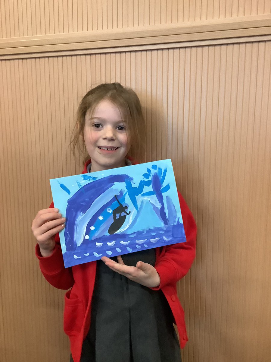 After studying The Great Wave off Kanagawa Sycamore Class created their own wave paintings. <a href="/Haigh_St_Davids/">St. David's Haigh</a> <a href="/LT_Trust/">Learning Together Trust</a>