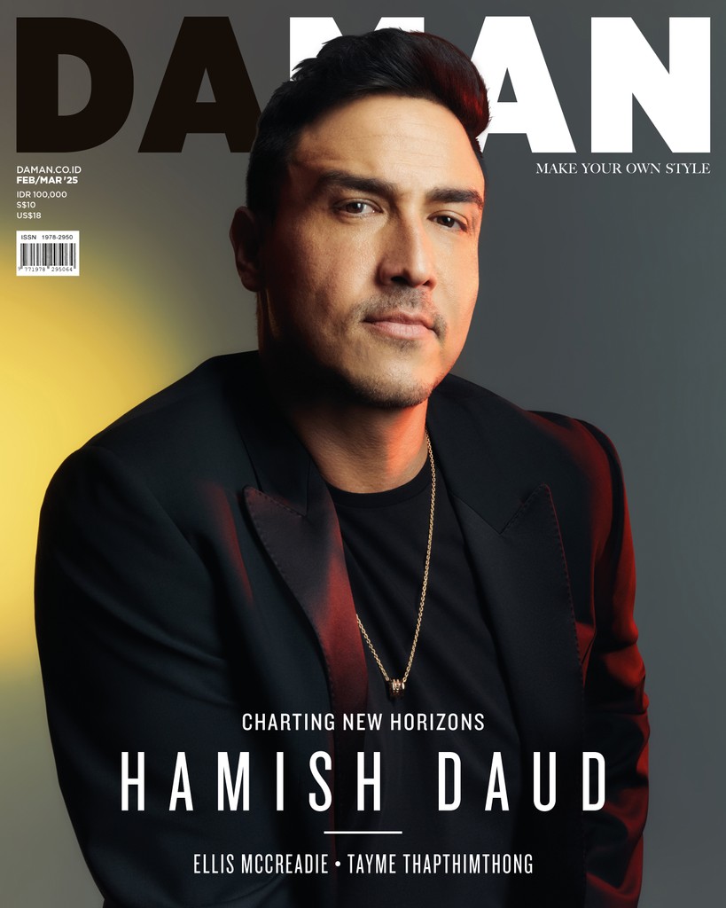 It's <a href="/hamishdw/">hamish daud wyllie</a> for DA MAN Magazine Feb/Mar 2025 cover!

The issue also showcases the stunning model Ellis McCreadie, the captivating Thai star Tayme Thapthimthong
 from "White Lotus", and more!

Pre-order yours:
Tokopedia tokopedia.com/daman
Subscribe daman.co.id/subscribe-daman