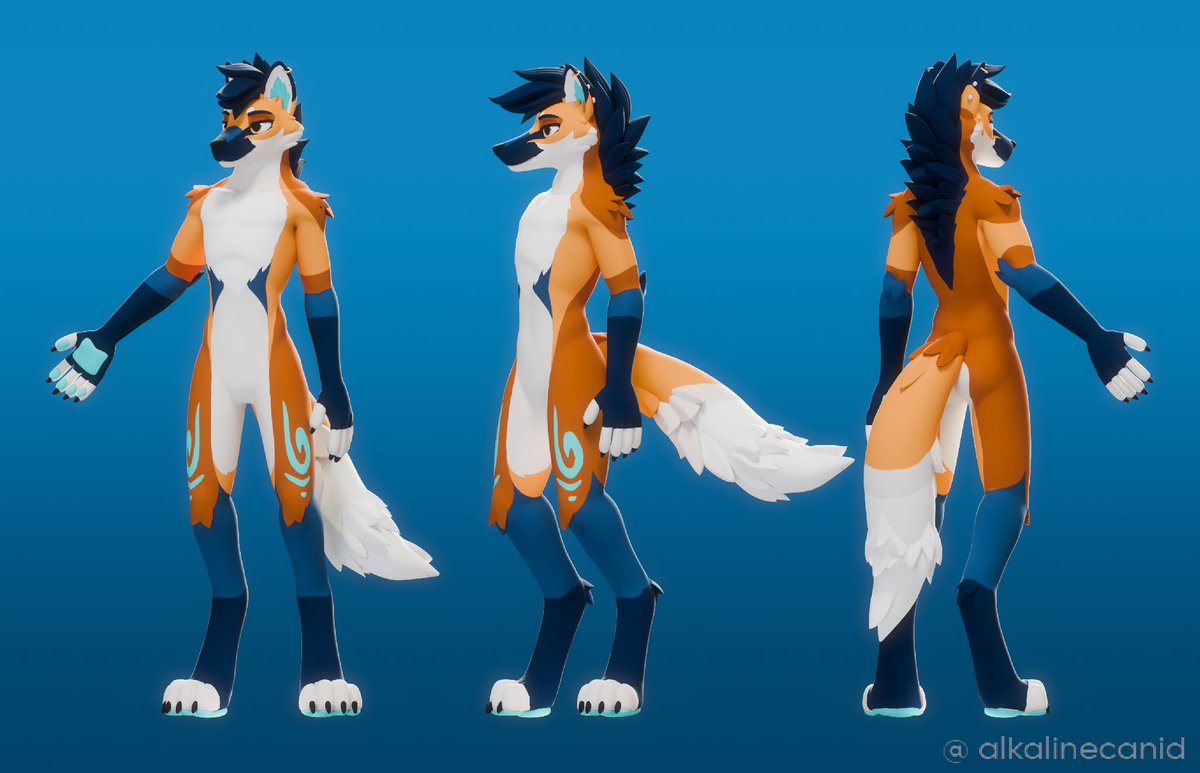 AlkalineCanid's tweet photo. Model of me is done, he will now sit in my hard drive for 83.6 years because I don't know how to animate.

I should render stuff more often. https://t.co/4EuHt15CRB