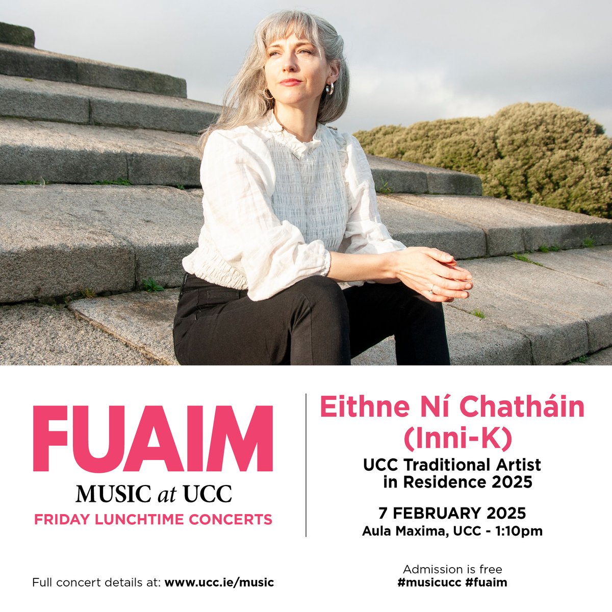 'One of Ireland’s most exciting artists'

In association with TradFest, FUAIM presents Eithne Ní Chatháin (Inni-K), UCC Traditional Artist in Residence.

All welcome tomorrow at 1.10pm.