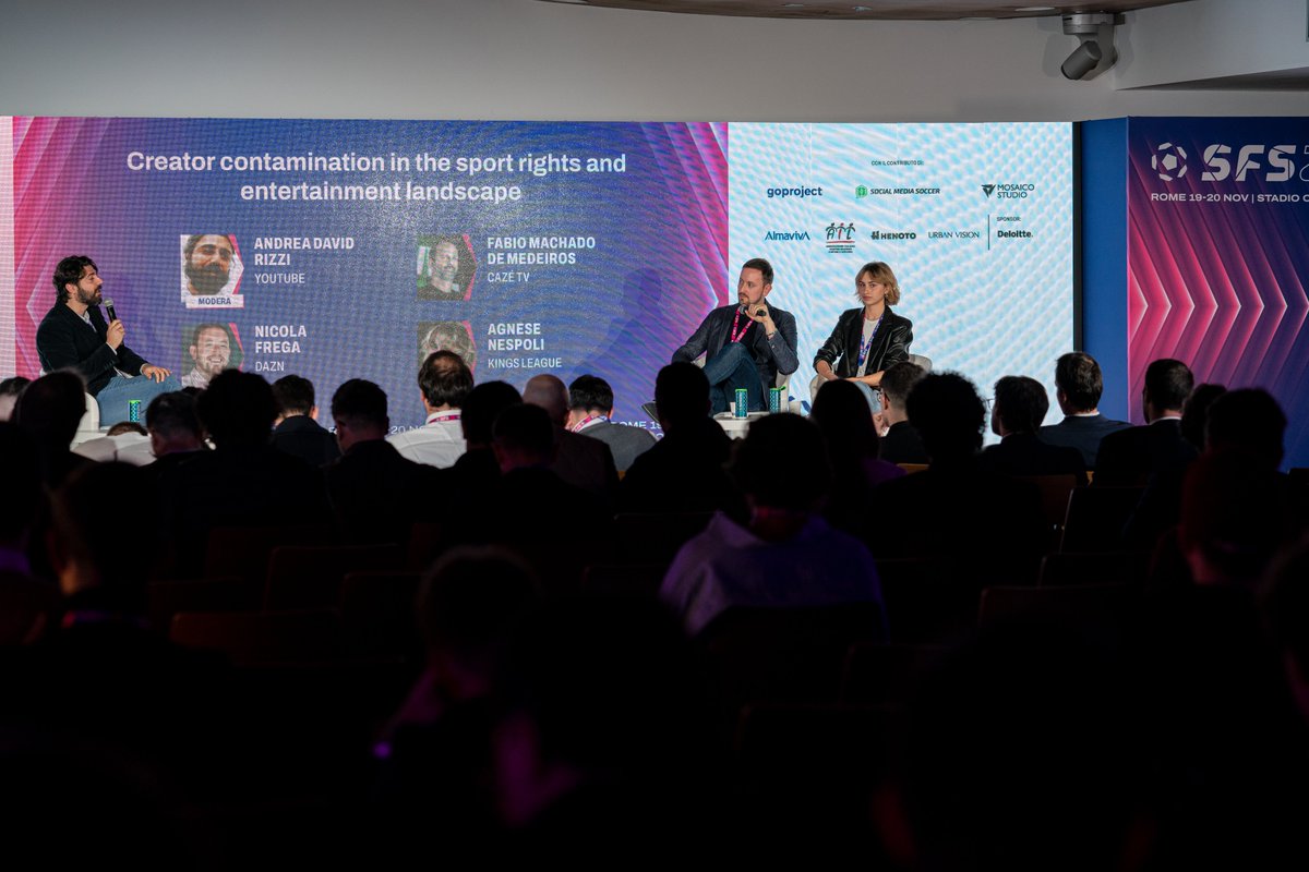 📍 How are content creators reshaping the landscape of sports rights and entertainment?
🎙️ Featuring: A. Nespoli <a href="/NicolaFrega/">Nicola Frega</a> <a href="/kbrall/">Fábio Medeiros (insta: @kbrall)</a> moderated by <a href="/bubble_adr/">Andrea David Rizzi</a>
Dive into the power of creators in amplifying #fanengagement and innovating content delivery
📺 youtube.com/watch?v=KaerJ_…