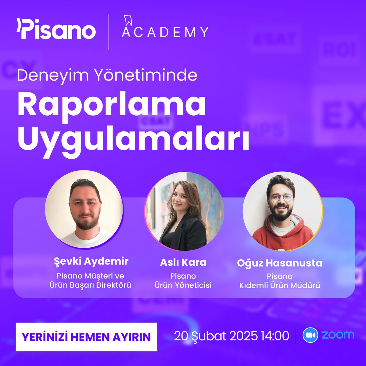 📈Veriye dayalı bir müşteri deneyimi ekosistemi kurmak için hangi raporlama aracını, nasıl kullanmalısınız?
 
📊Doğru metriklerle güçlü raporlar oluşturmanın yollarını sektör bazlı örneklerle ele alacağımız webinarımıza davetlisiniz!
 
🔗 Hemen kaydolun: hubs.la/Q035y2cv0