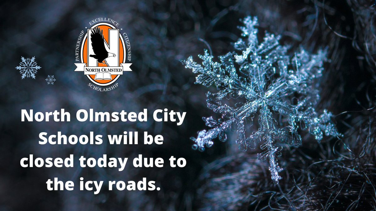 The district will be closed today, February 6th due to the icy roads. secure.smore.com/n/x4hnm