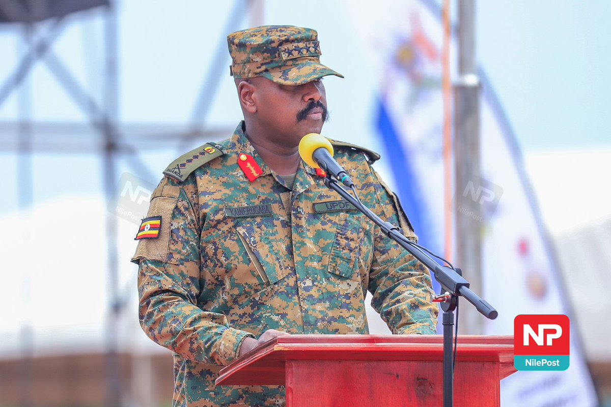 Fireliglntfi's tweet photo. CDF Gen. @mkainerugaba: Last week were shocked to receive a judgment from the Supreme Court that in effect halts all trials conducted by military courts.

#NBSUpdates #TareheSita https://t.co/1vEjryB78p