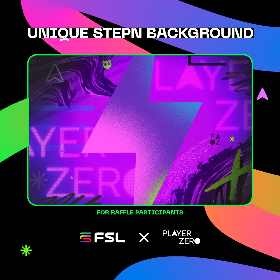 Stepnofficial's tweet image. A huge thanks to everyone who joined the Raffle Mint with the ultimate metaverse platform @weareplayerzero! 🎉 🔥 

If you participated, get ready! A stunning STEPN background is waiting for you in-app! 👀 ✨