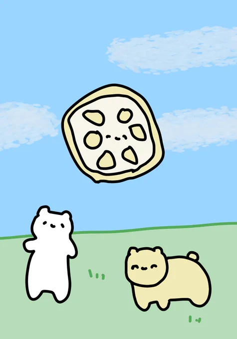 からし蓮根と辛子色のネコチャン #まいにちネコチャン 