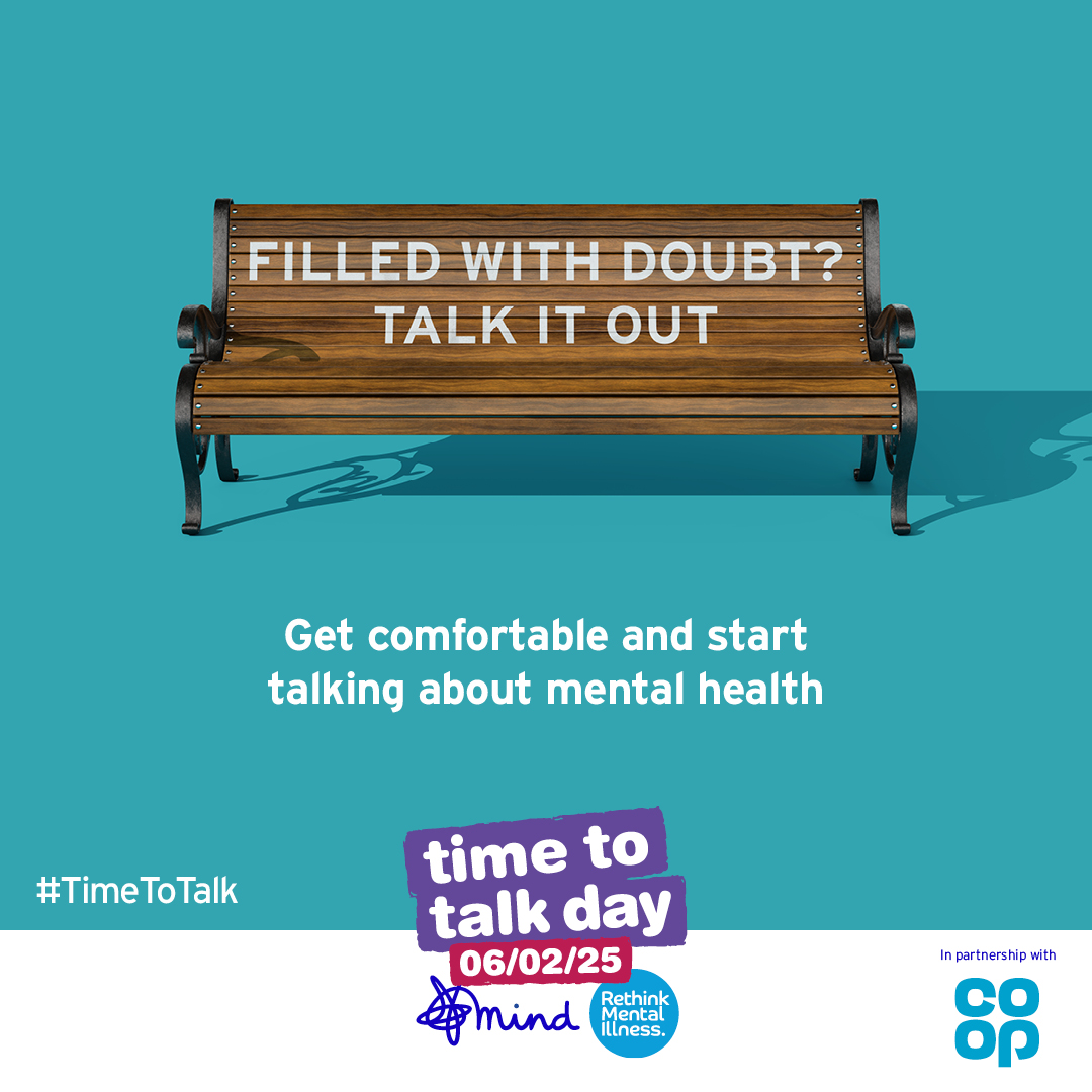 The more we can talk, the more we can break down barriers. 

If you do nothing else this #TimeToTalk day, why don't you check in with someone you haven't spoken to in a while. You never know what a difference a message could make. 

➡️Learn more at: timetotalkday.co.uk