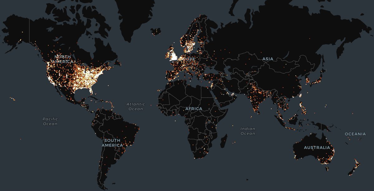 megaseatingplan's tweet photo. This year I will celebrate 10 years of Mega Seating Plan. 146,363 teachers in 183 countries have been rescued from tedious busywork, so I decided to plot them all on a map. https://t.co/uYrg3P5YOp