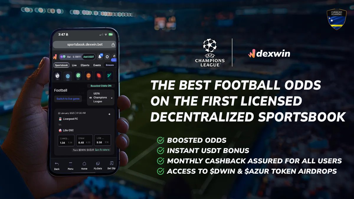 HackLifeAjax's tweet image. ⚡Boosted odds 
⚡Instant $USDT bonus for each bet you make. 
⚡ Monthly cashbacks and rebates. 
⚡ Token airdrops.
All of these is what you&apos;ll get with @DexWin_Sports.
🔐 Lock in on this one. 
🔗sportsbook.dexwin.bet/?referralID=Fe…