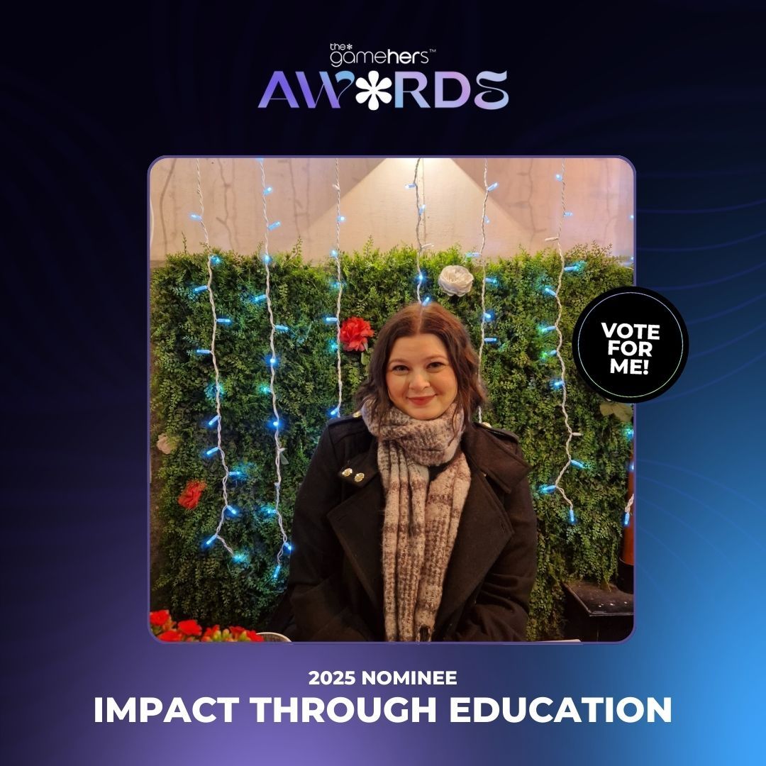 𝗧𝗛𝗘 𝗚𝗔𝗠𝗘𝗛𝗘𝗥𝗦 𝗔𝗪𝗔𝗥𝗗𝗦

Our very own Leah Griffiths has been nominated for <a href="/thegamehers/">the*gamehers</a> Awards in the Impact Through Education category! 🏆🎮

Vote here: shorturl.at/6V5c4

#GameHERsAwards #EsportsEducation