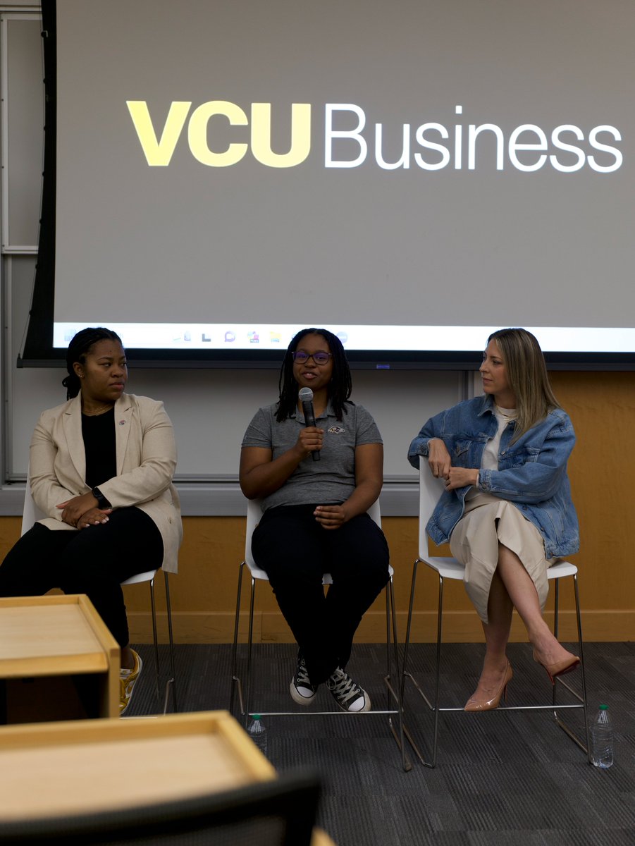 CSLatVCU's tweet photo. We celebrated National Girls &amp; Women in Sports Day with a stellar panel of alumni &amp; professionals. Thank you Trista Langdon, Kelsey Crawford, Sierra Whitlock, Danyell Monroe, &amp;  Val Middleton for sharing your time and experience with the @VCU Community.
#CSLnetwork
#NGWSD https://t.co/O41lJMvfc7