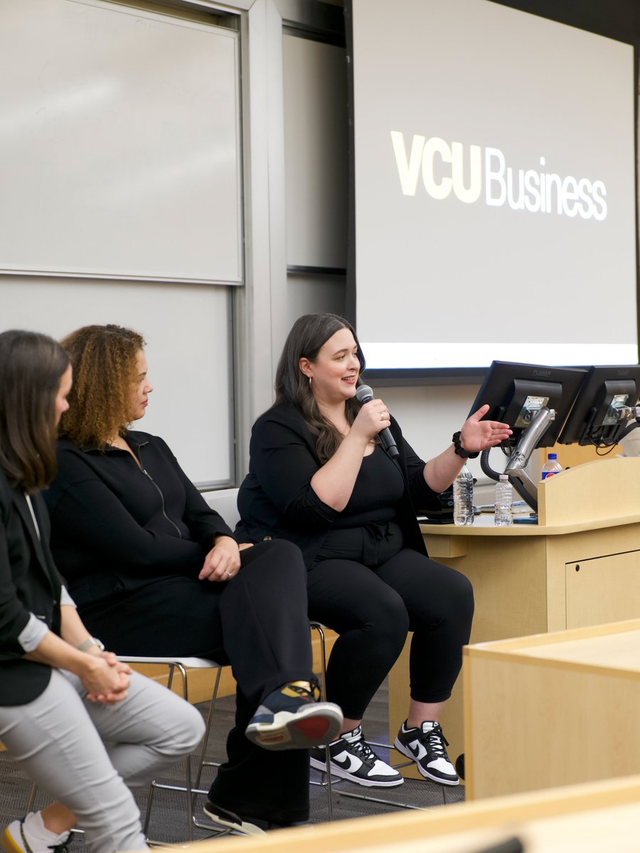 CSLatVCU's tweet photo. We celebrated National Girls &amp; Women in Sports Day with a stellar panel of alumni &amp; professionals. Thank you Trista Langdon, Kelsey Crawford, Sierra Whitlock, Danyell Monroe, &amp;  Val Middleton for sharing your time and experience with the @VCU Community.
#CSLnetwork
#NGWSD https://t.co/O41lJMvfc7