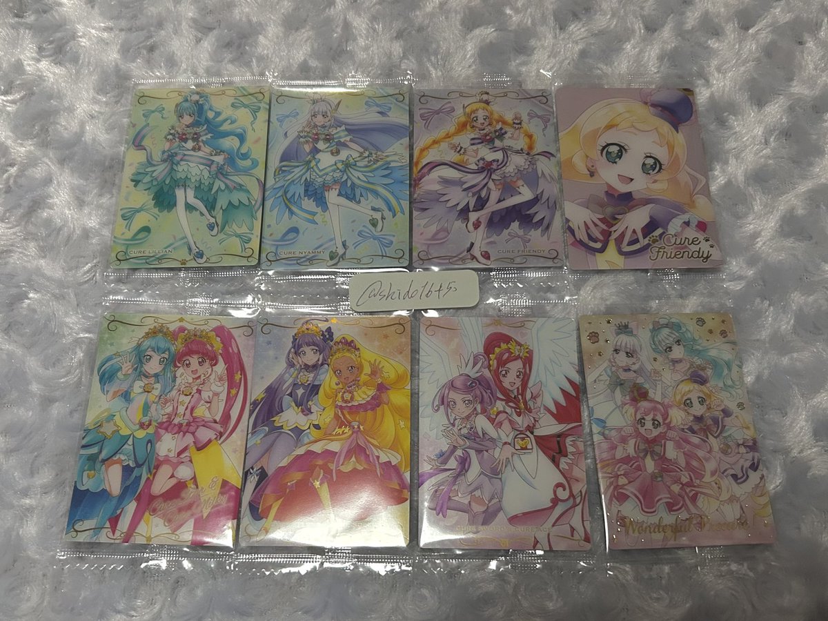 shido1645's tweet photo. 交換 プリキュアウエハース プリキュア ウエハース 10 ハトプリ集合 ドキプリ スタプリ ST わんぷり集合

譲｜HRフレンディ 画像1枚目

求｜HRサンシャイン 17.ハトキャ集合

郵送のみ📫
リプにてお声掛けください🌻 https://t.co/tXDYHegrbs