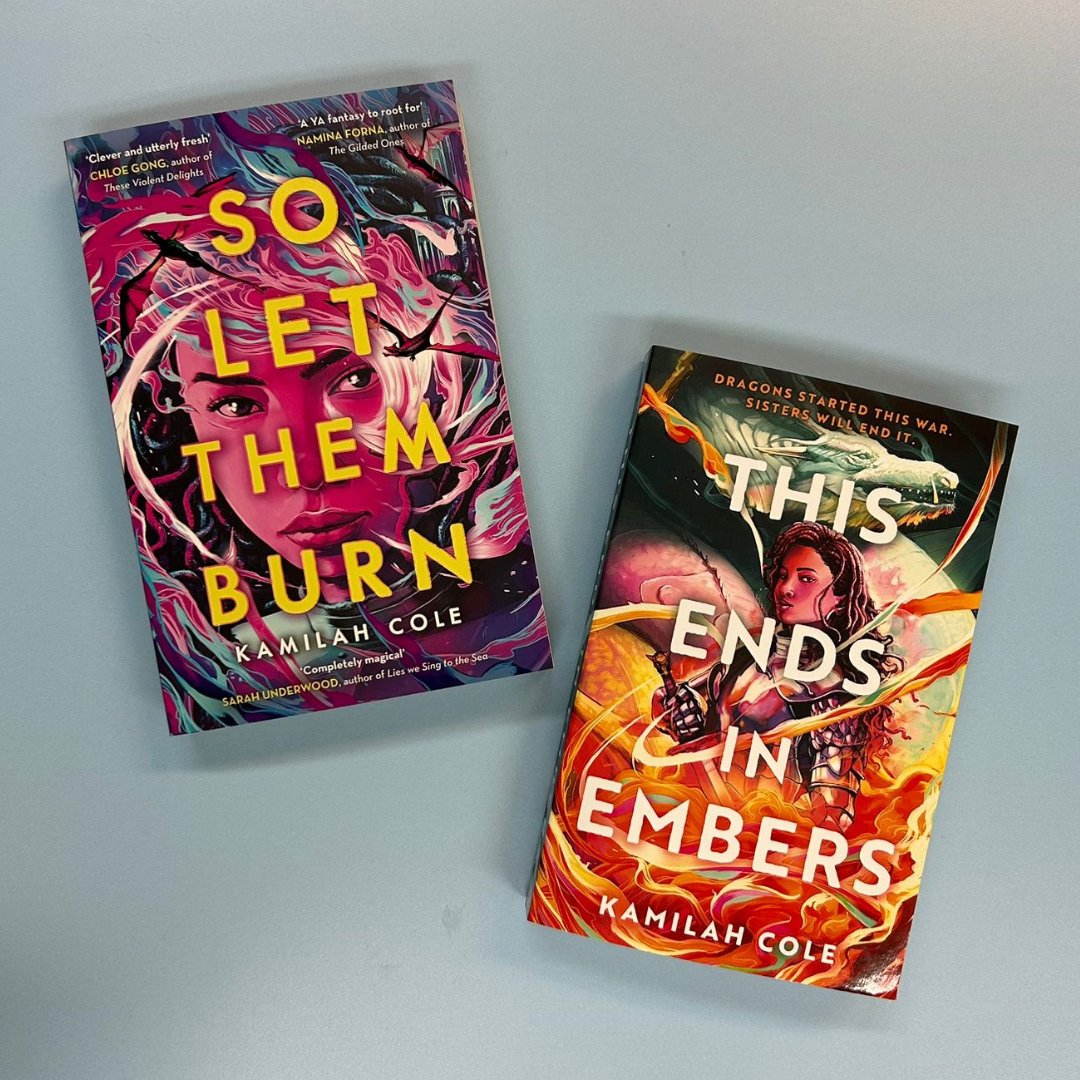 Atom Books (@atombooks) on Twitter photo This Ends in Embers by <a href="/wordsiren/">kamilah cole</a> is out today, which means you can get The Divine Traitors duology from your favourite retailer!
An incredible, Jamaican-inspired Joan of Arc retelling with dragons and sisterhood. Don't miss out on your next dragon fix! brnw.ch/21wQvIb This Ends in Embers by <a href="/wordsiren/">kamilah cole</a> is out today, which means you can get The Divine Traitors duology from your favourite retailer!
An incredible, Jamaican-inspired Joan of Arc retelling with dragons and sisterhood. Don't miss out on your next dragon fix! brnw.ch/21wQvIb
