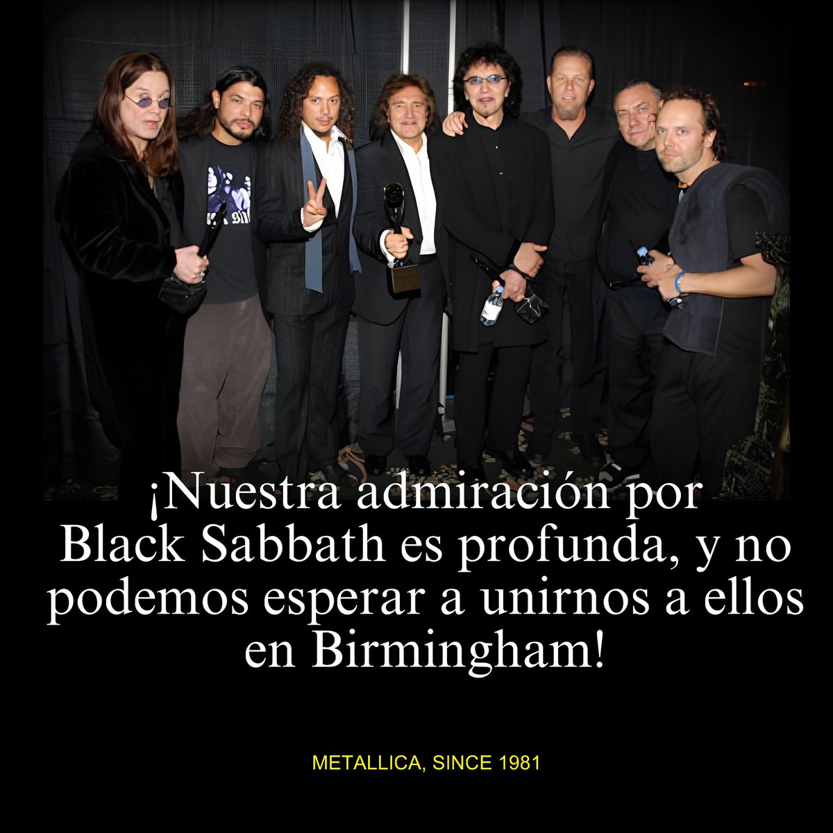 MetSince1981's tweet image. 🔥METALLICA / 05 DE JULIO / BIRMINGHAM, GB🔥
#Metallica #BlackSabbath #BackToTheBeginningTheFinalShow #FifthMember #MetFans #MetFamily #MS81 #METALLICASince1981