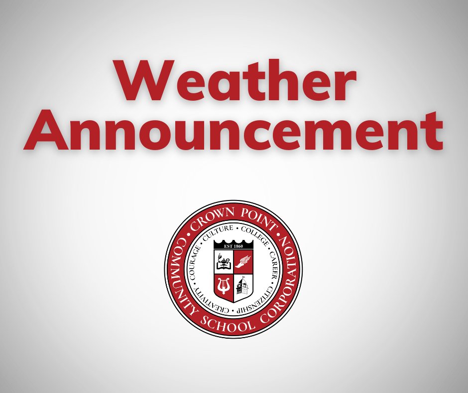 CPCSC will operate on a two-hour delay, Thursday, February 6, 2025. No morning preschool and no morning CAP/AtE classes. Child care will be open. CPHS start: 9:35    Middle school: 9:40 
   Elementary: 11:05    Bus schedules run two hours later than normal pick up time.