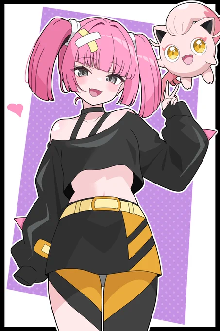 サンゴちゃん with オニプリン#coral #Pokemon#ポケモンイラスト #アニポケ 