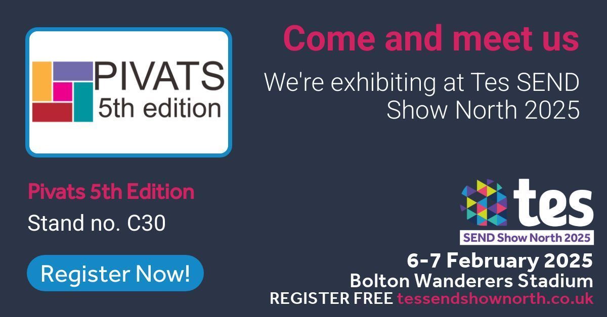 lancslpds's tweet photo. Super-busy morning so far at #TesSENDShow !
Visit stand C30 to learn about PIVATS - assessing and celebrating small steps of progress for pupils with SEND.
Bolton Wanderers FC.
We're here until 5pm today, then back tomorrow https://t.co/hkhJCRNesO