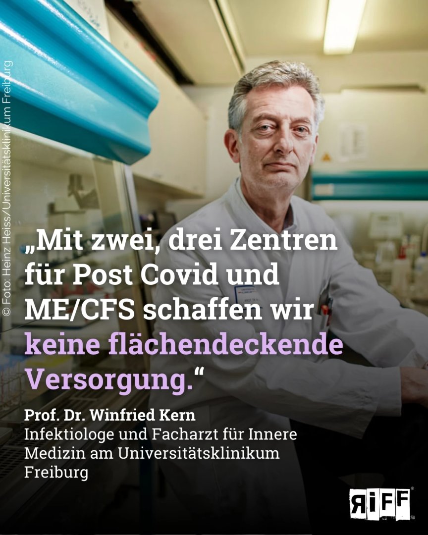 Die größte #PostCovid-Studie Deutschlands zeigt: Zwei Drittel der Betroffenen erfahren auch Monate nach der #Infektion keine Besserung. Studienleiter Prof. Dr. Winfried Kern erläutert im #Exklusiv-Interview mit <a href="/martinruecker/">Martin Rücker</a> die wichtigsten Erkenntnisse: riffreporter.de/de/wissen/long…