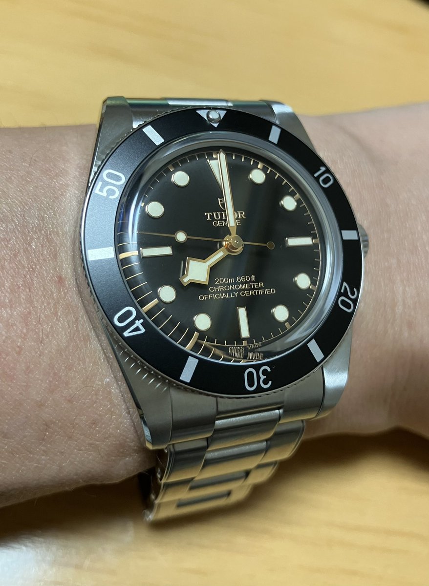 買っちゃいましたチューダーブラックベイ54
幅37mm  細腕でも腕のりが良いですb