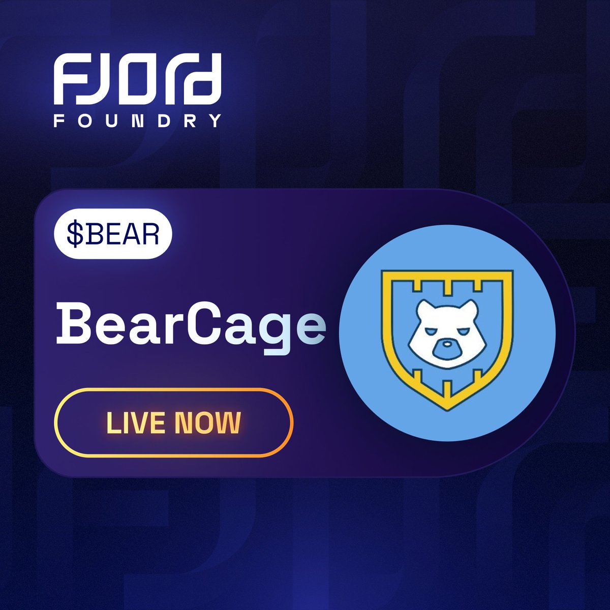 Unleashing MemeFi on the meme chain. @bearcage_xyz pre-sale is now live on Fjord at just $6m FDV. 

🔗: app.fjordfoundry.com/token-sales/0x…