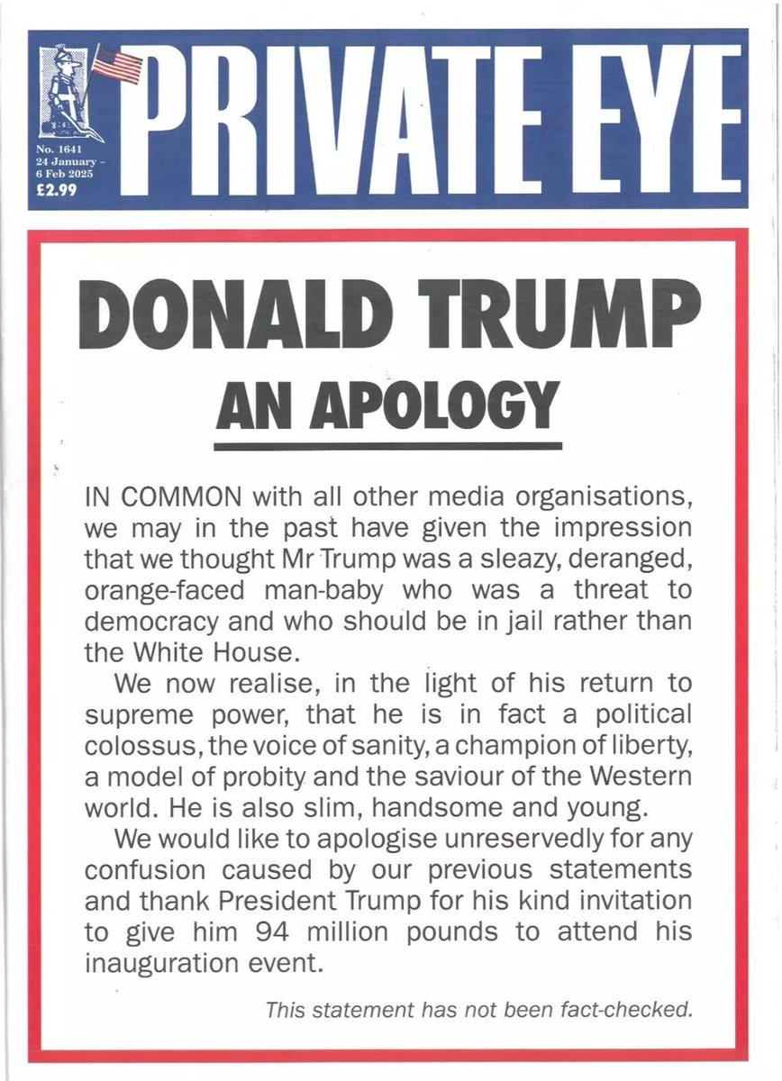 Thank you Private Eye. You keep us sane.