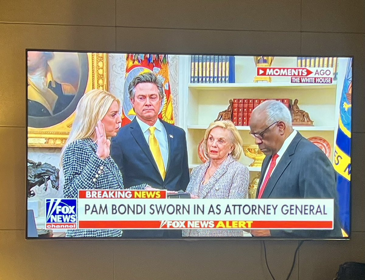 A black Supreme Court Justice just swore in a female Attorney General in the Oval Office of the People. The Republican Party is for all Americans.