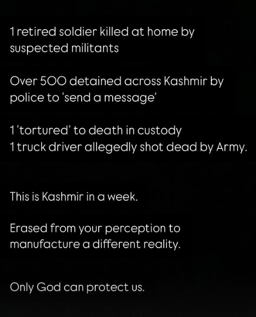 THIS IS KASHMIR IN A WEEK