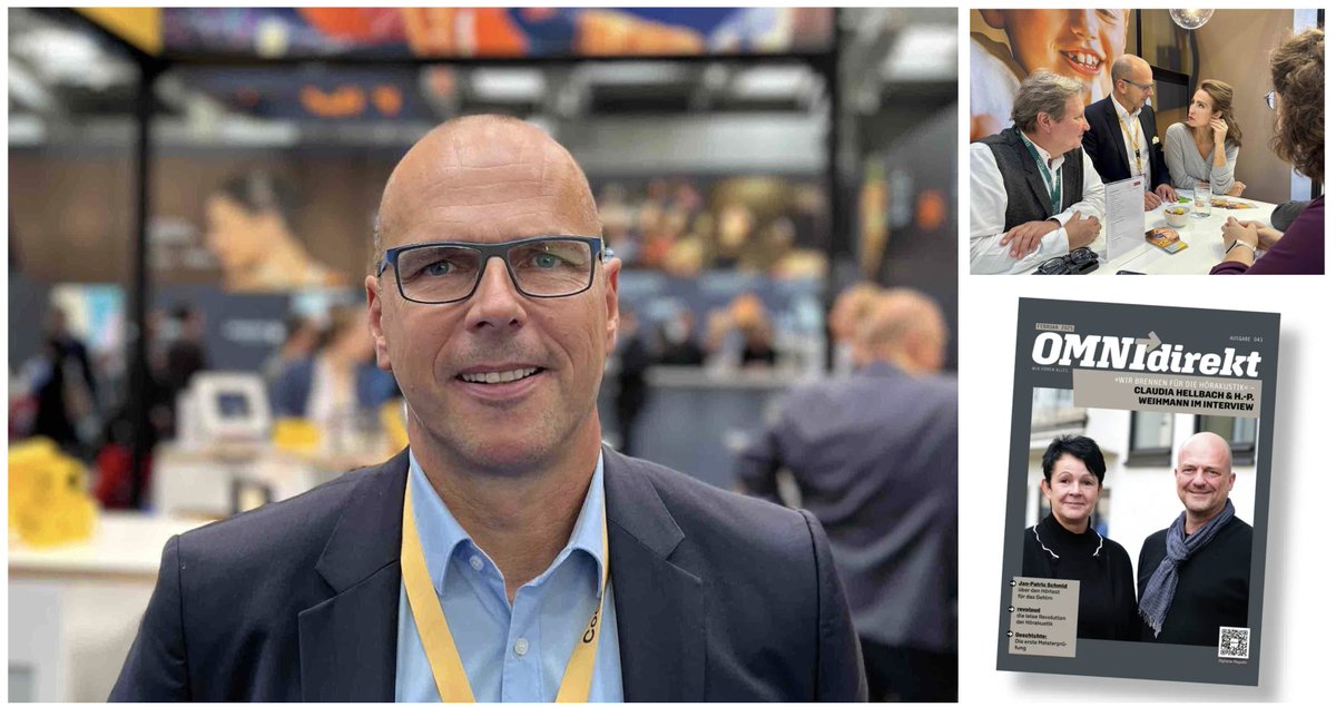 Schaarschmidts's tweet image. „Ich möchte die Akustiker wachrütteln.“ – mein ausführliches Interview mit Jochen Meuser, Sales Manager Acousticians bei Cochlear Deutschland, gibt’s jetzt in der aktuellen @OMNIdirekt – auch online

omnidirekt.digital/de/043-februar…

@CochlearDe @Cochlear_EMEA #cochlear #cochleaimplantat