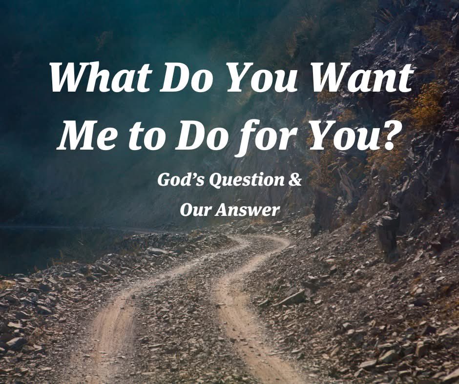 birdchadlouis's tweet image. “What do you want me to do for you?” Of all the questions God could ask, that is one of the most penetrating.

What is it you really want?
What do you desire most?
What do you want God to do for you?

In Mark 10:35-52, when Jesus asks this question twice, he receives very