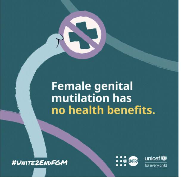 🚫 There is NO medical reason for FGM!

We must challenge myths.
We should spread facts to protect the rights of women and girls.
We must #Unite2EndFGM

#EndFGM