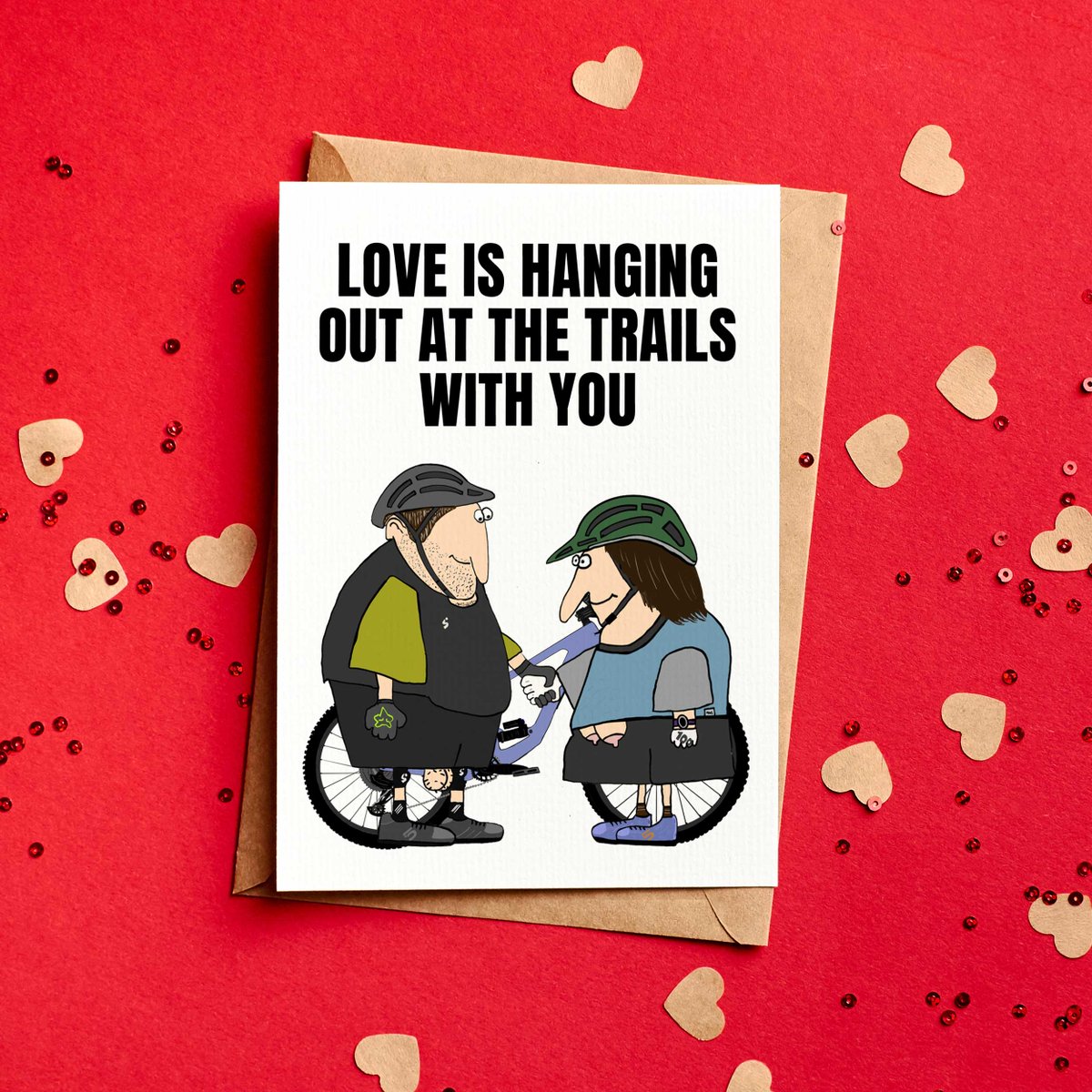 New MTB Valentine's Card.. 
Love Is Hanging Out Of The Trails With You
-
Designed and printed in our Yorkshire Studio.
£4 | Free UK Delivery
elliebeanprints.co.uk/collections/va…
-
#mtb #bike #cycling #cyclingvalentinescard #valentines #valentinescards #mountainbikingcard