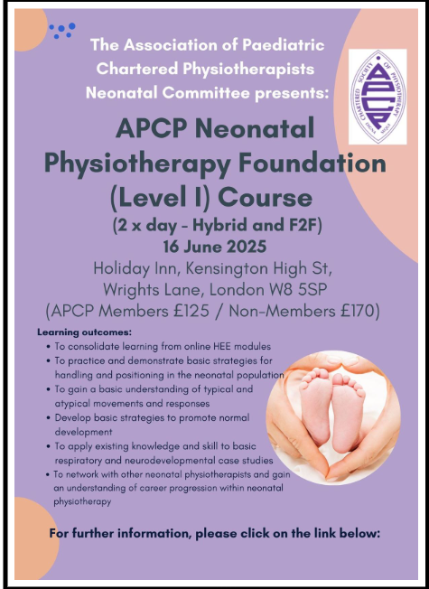 Courses | Association of Paediatric Chartered Physiotherapists