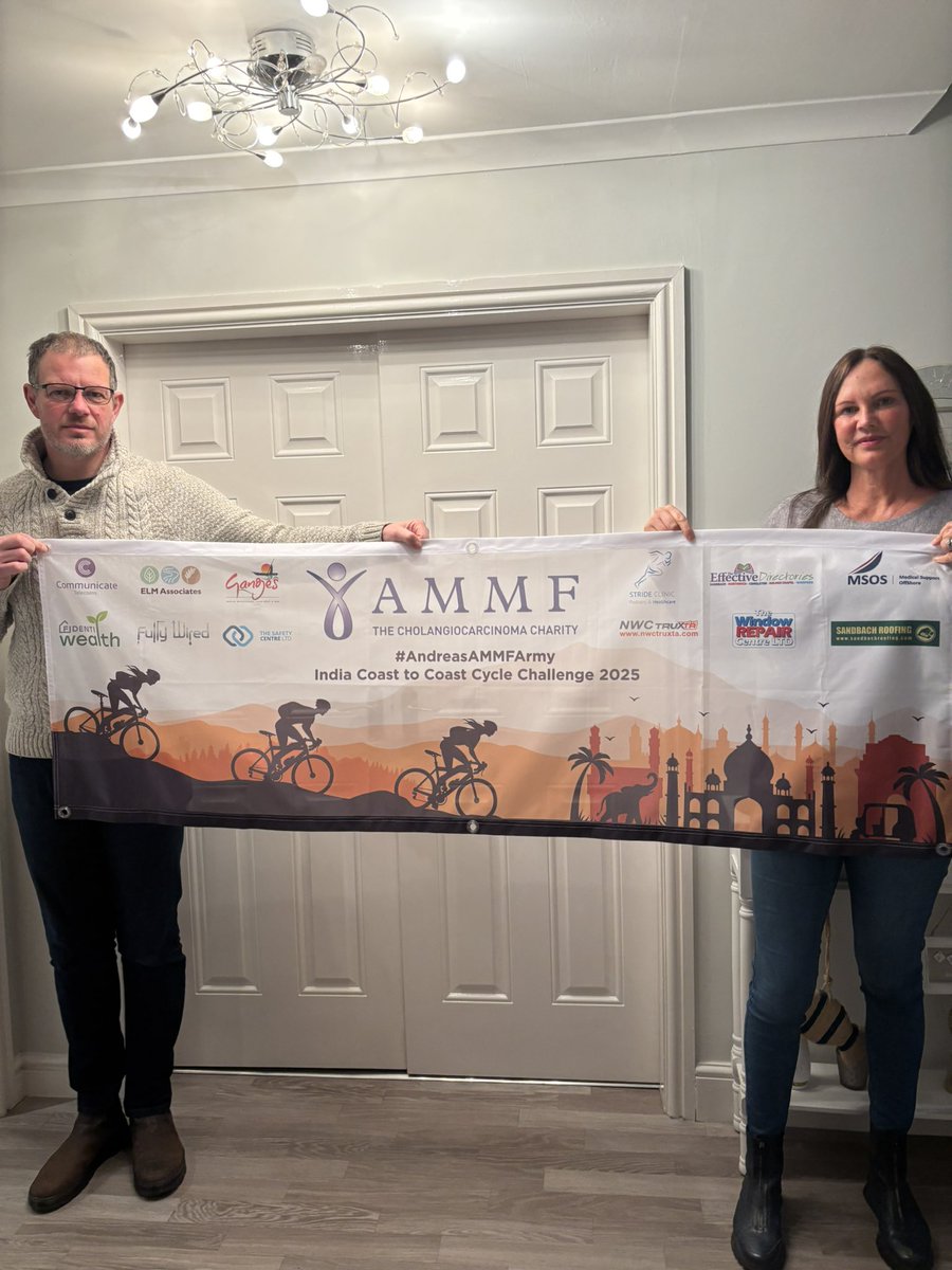 AndreaSheardown's tweet image. Thanks to #ChronicleSeries for their lovely write up on page 11 of this weeks #Sandbach Chronicle, about our forthcoming Indian Cycle challenge in aid of the @CharityAMMF

justgiving.com/page/AndreaAMM…

#RethinkLiverCancer #CCAAwarenessMonth #FacesofCholangiocarcinoma #FairerDealFaster