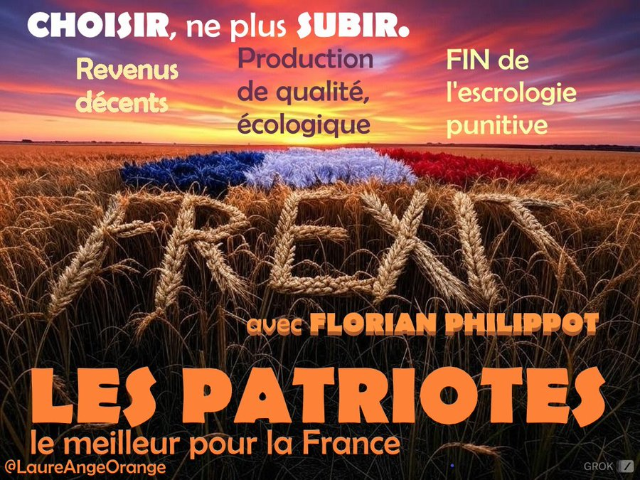 jmpapy127's tweet photo. SOUTIEN AUX AGRIS
Leur FIN sera notre FAIM
#TousEnsemble
#NousSerionsLesPlusFort
#Agriculteurs #Artisans #Commerçants #Ouvriers #Fonctionnaires #Étudiants #Retraités #GiletsJaunes #BonnetsRouges
#TousEnsemble
#NousSerionsLesPlusFort
#LePeupleUniEstInvincible
#Destitution
#Frexit https://t.co/EZF5idaQQD