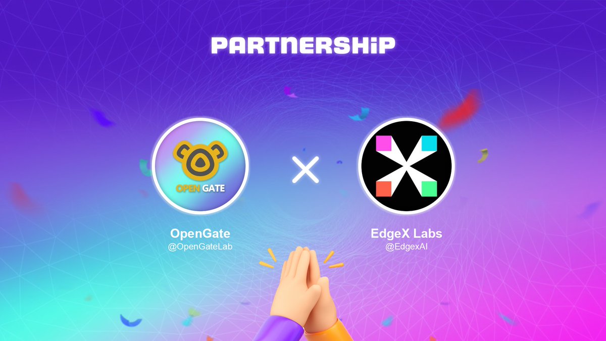 OpenGate (@opengatelab) on Twitter photo ๐Thrilled to make NEW partnership with <a href="/EdgexAI/">EdgeX Labs</a>
๐ค#EdgeX is an innovative project that integrates edge computing, AI agents, and Web3 technologies, aiming to build a decentralized, globally distributed intelligent infrastructure network.
๐ฅณLet's explore more possibilities ๐Thrilled to make NEW partnership with <a href="/EdgexAI/">EdgeX Labs</a>
๐ค#EdgeX is an innovative project that integrates edge computing, AI agents, and Web3 technologies, aiming to build a decentralized, globally distributed intelligent infrastructure network.
๐ฅณLet's explore more possibilities