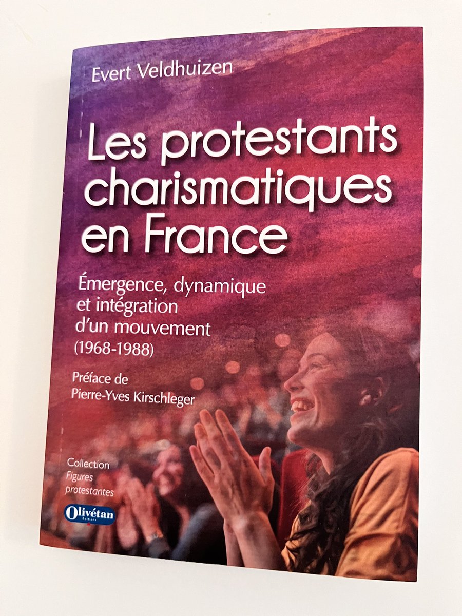 Je viens de recevoir le livre d’Evert Veldhuizen sur les protestants charismatiques en France préfacé par Pierre-Yves Krichleger paru chez <a href="/EditionOlivetan/">Éditions Olivétan</a> ! Hâte de découvrir son contenu et d’approfondir cette identité bien identifiée parmi les Églises membres de la <a href="/FPFCom/">Fédération protestante de France (FPF)</a>