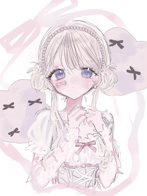 #刺さる人に届け一次創作祭りふわふわ女の子.⋆𝜗𝜚 