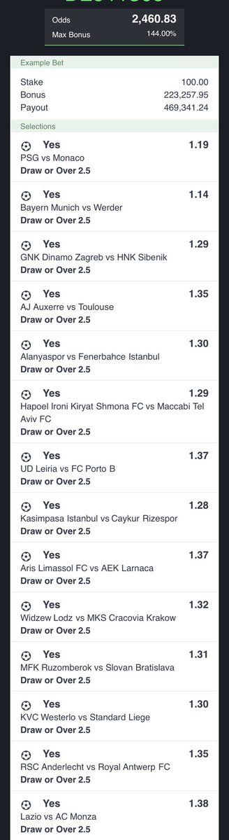 Well analyzed 2.4K odds long shot from 7th-9th and history will repeat itself with this selection. 
No need to edit, stake as you see it. We won 200+ odds from this option last year 

Repost or retweet &amp; like for the streets. 

Check comment section for bet code let’s win
