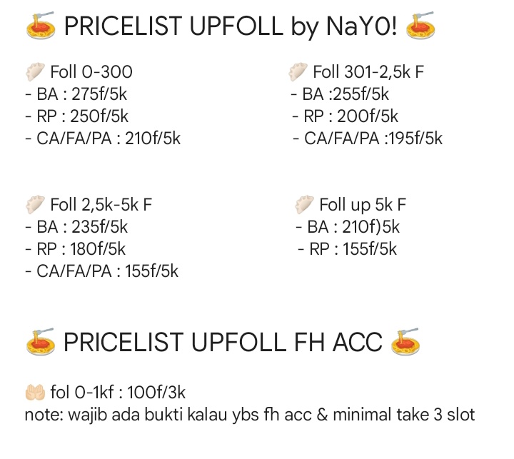 Mihladi's tweet photo. ba yang nyari jasa upf atau upfoll ati2 gais, mimoy masih beraksi gais. tanda2 dia ada dua :

1. payment nya qris nama qrisnya "toko sunda"
2. PL upfnya pasti pake ssan dari note hp &amp; banyak emoji kayak gini

kalo nemu ciri2 dua itu skip aja, itu fix mimoy penipu😭

#zonauang https://t.co/DcYxPzaqGn