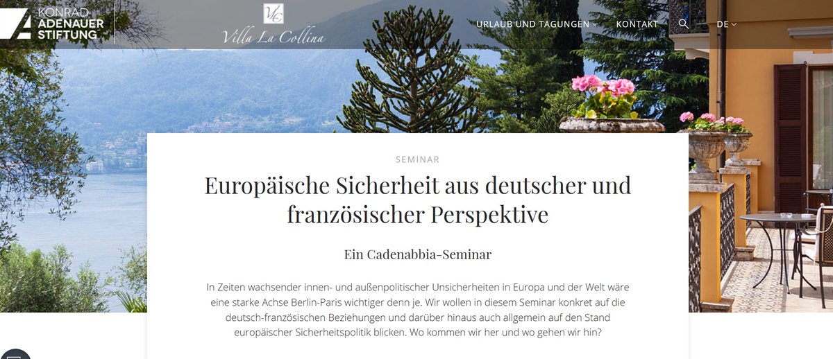 landry_charrier's tweet photo. ⚡️ Im Mai geht es wieder nach #Cadenabbia 🇮🇹: Europäische Sicherheit aus 🇩🇪 und 🇫🇷 Perspektive (@KASonline)
👉 🇩🇪-🇫🇷 Beziehungen, Sicherheitsstrategien im Vergleich, #Zeitenwende, Führungsfrage
👉 Zusammen mit Botschafter a.D. HD #Heumann (@CASSIS_Bonn) ⤵️
https://t.co/OzpMROg6MW https://t.co/6Zldo9rLSm