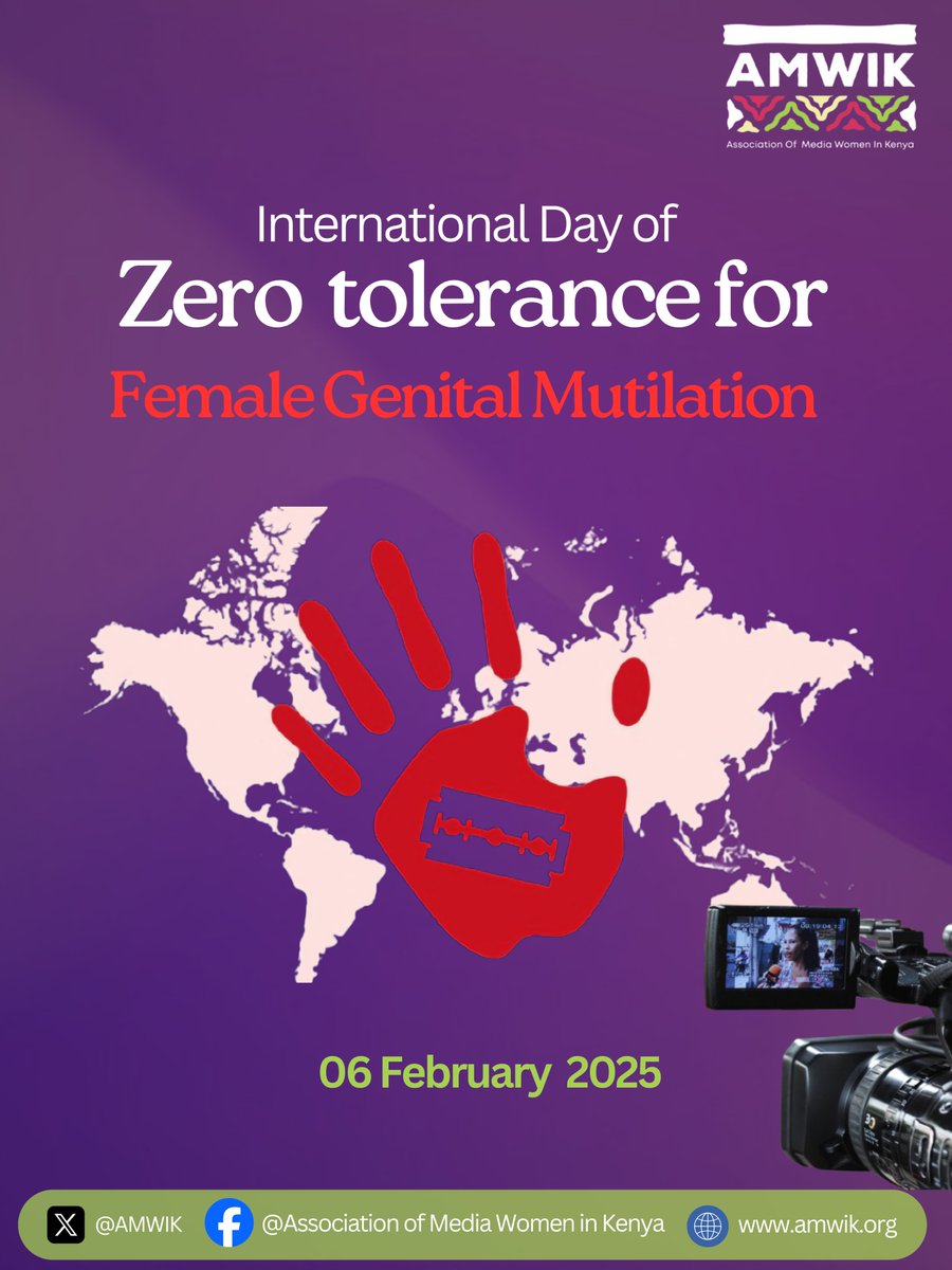 As we mark the International Day of Zero Tolerance for Female Genital Mutilation (FGM). We condemn the harmful practice and recognize the crucial role of #media, especially community media in amplifying voices against this injustice.  
#Unite2EndFGM #EndFGM #ZeroToleranceToFGM